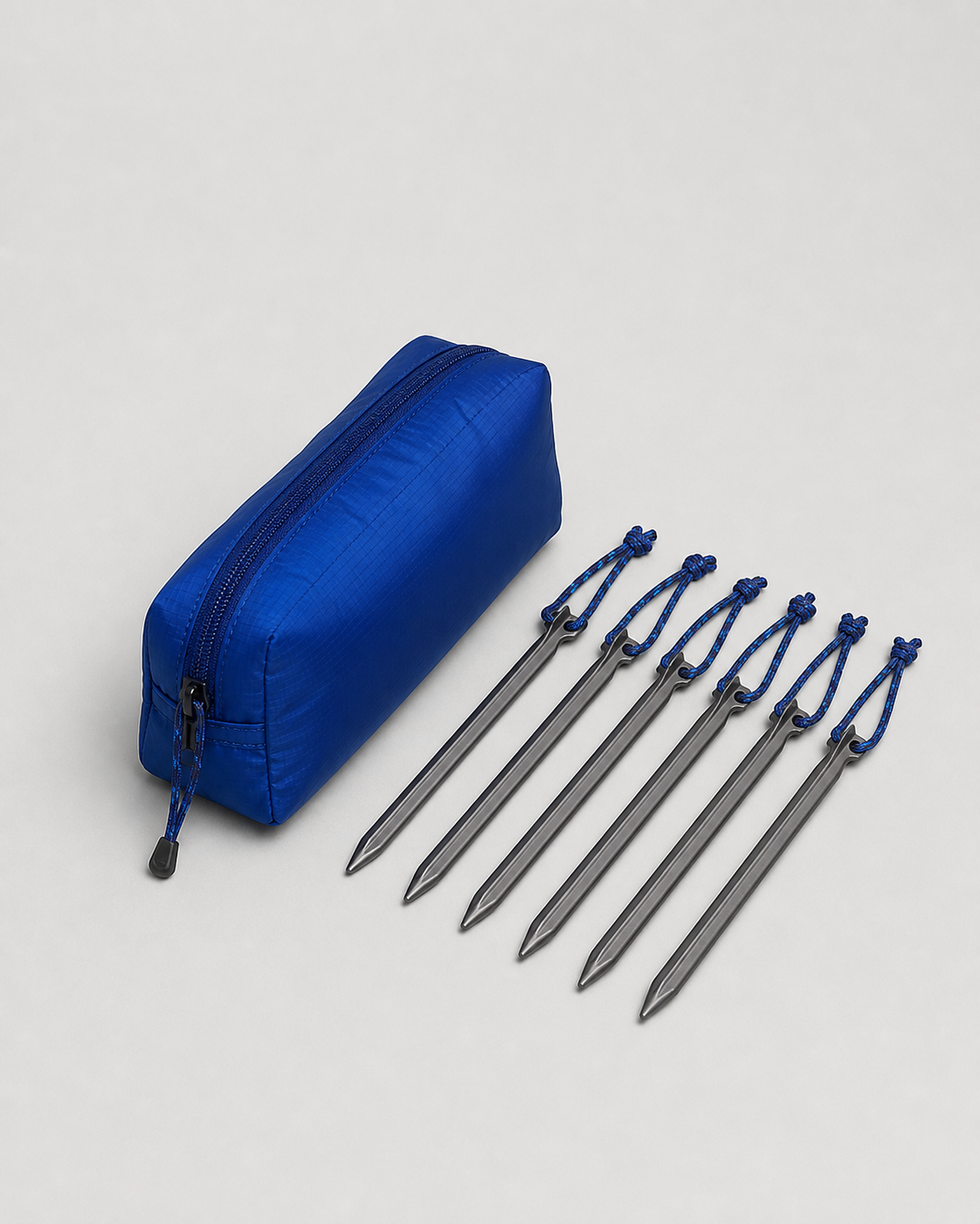 Sample blue technical pouch